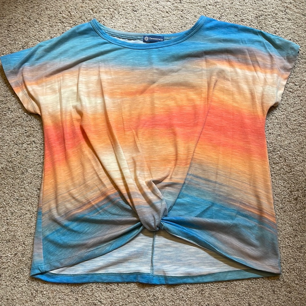 Democracy Knot Front Shirt